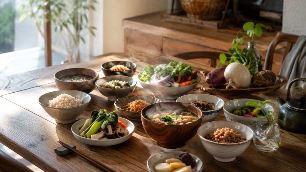 ローリングストックと薬膳の考え方を取り入れた健康的な食卓