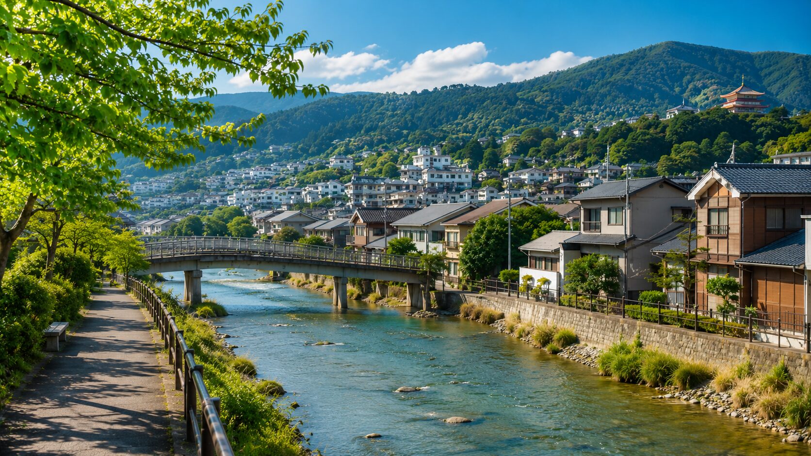 地域や土地を知るために地図を見るイメージ