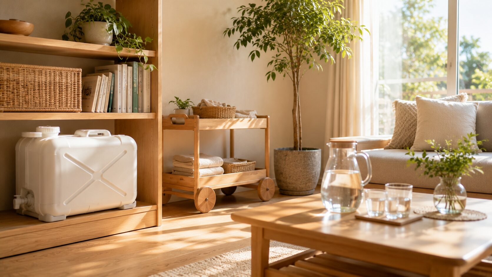 部屋に置きたくなるポリタンク｜水の備え方と、快適な使いまわし方