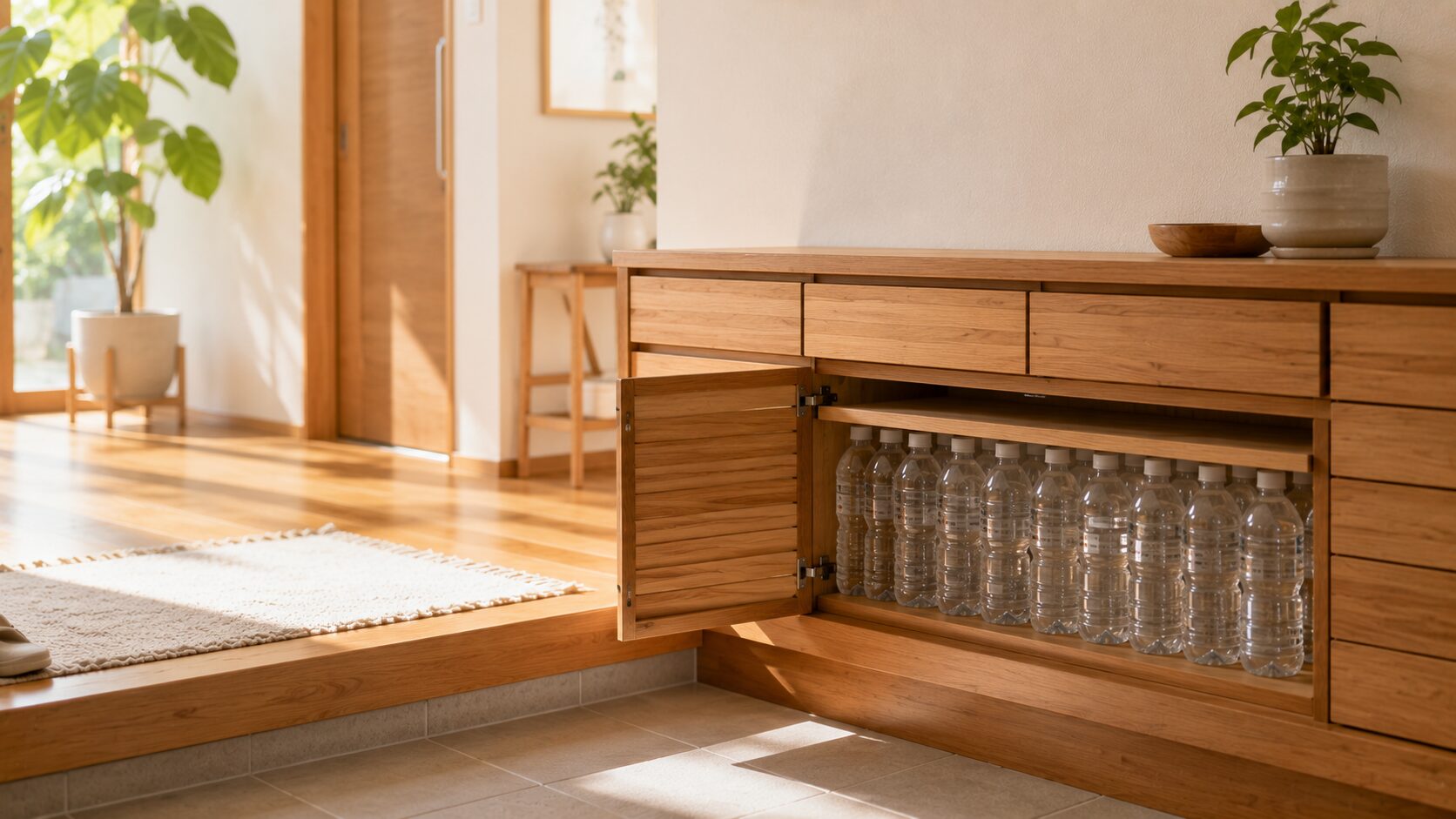 水の備蓄、置き場所を変えただけで管理がラクになった